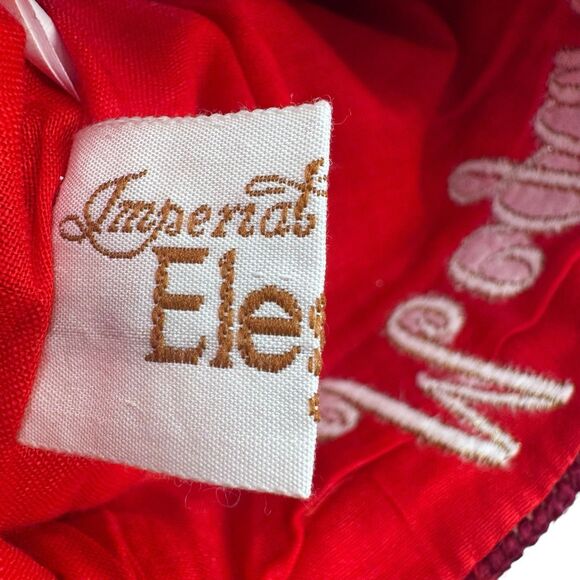 Needlepoint Stocking Christmas Angel Horn Gold Blue Red Imperial Elegance MEGAN - Picture 7 of 10